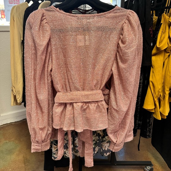 Vintage pink shimmer top - Picture 3 of 4